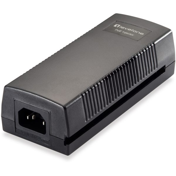 LevelOne POI-2012 - Fast Ethernet - 10,100 Mbit/s - IEEE 802.3,IEEE 802.3af,IEEE 802.3u - 100 m - Black - PoE,Power - Image 2