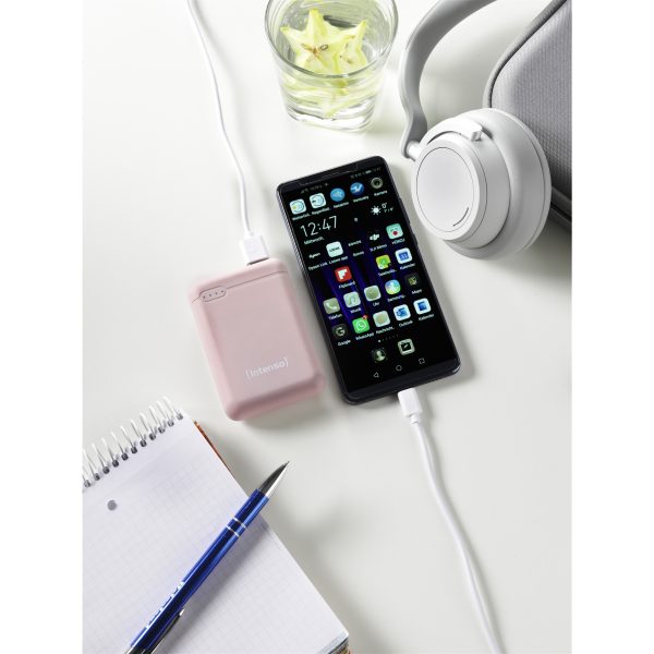 Intenso XS10000 - Rose - Digitalkamera - MP3/MP4 - Handy/Smartphone - Tablet - Leistung - Status - Lithium Polymer (LiPo) - 10000 mAh - USB - Image 3