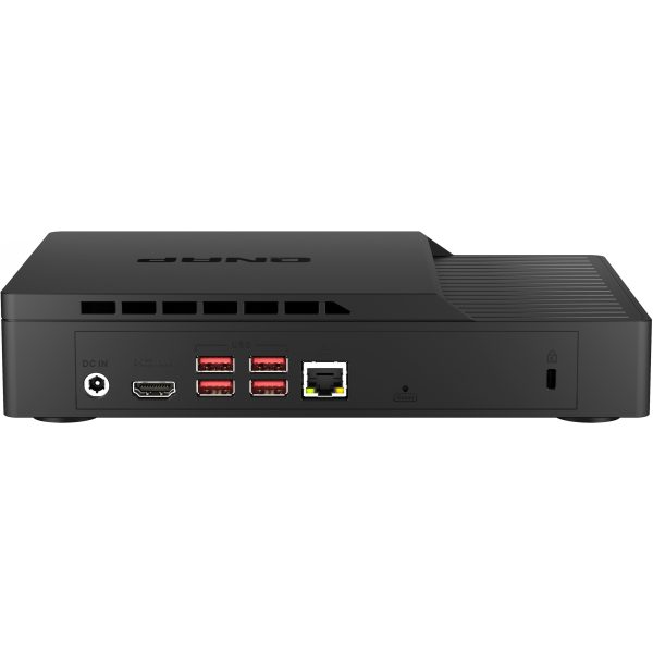 QNAP KoiBox-100W - Desktop - Black - LAN - Status - Kensington - Intel - Intel® Celeron®