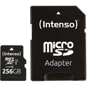 Intenso microSD 256GB UHS-I Perf CL10| Performance - 256 GB - MicroSD - Class 10 - UHS-I - 90 MB/s - Class 1 (U1)