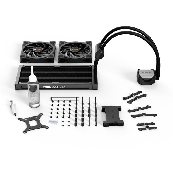 Be Quiet! Pure Loop 2 FX 280mm - All-in-one liquid cooler - 14 cm - 10.8 dB - 32.8 dB - Black - Image 4