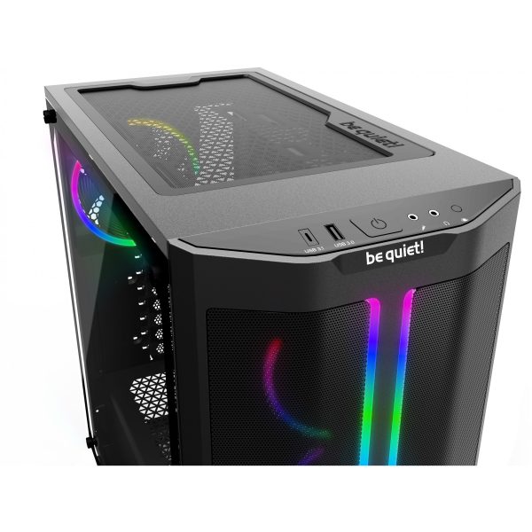 Be Quiet! PURE BASE 500 FX Black - Midi Tower - PC - Black - ATX - micro ATX - Mini-ITX - Acrylonitrile butadiene styrene (ABS) - Steel - Gaming - Image 5