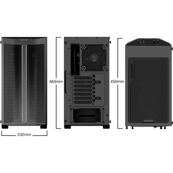Be Quiet! PURE BASE 500 FX Black - Midi Tower - PC - Black - ATX - micro ATX - Mini-ITX - Acrylonitrile butadiene styrene (ABS) - Steel - Gaming - Image 6