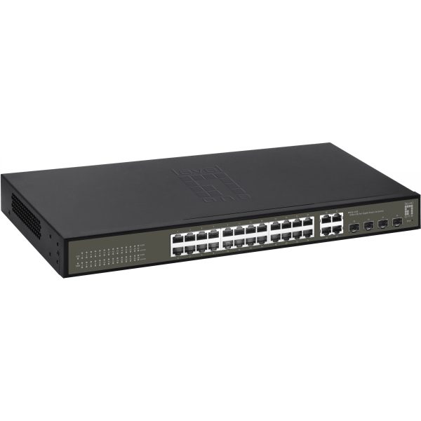 LevelOne Switch 24x GE GES-2128 4xGE 4xGSFP 19" - Switch - Image 3