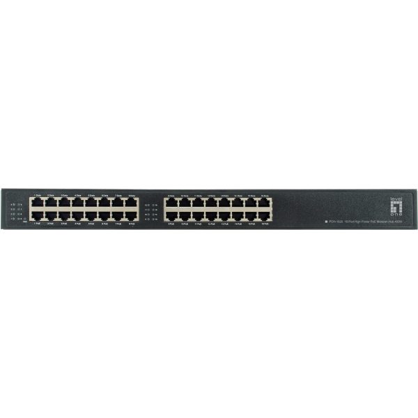 LevelOne PoE-HUB POH-1620 16x GE MidSpan 19" 400W - Hub - Power over Ethernet - Image 2