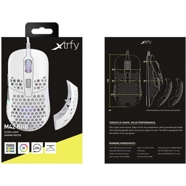 Cherry M42 - Ambidextrous - Optical - USB Type-A - 16000 DPI - White - Image 11