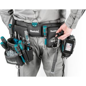 Makita E-15235 - Waist tool belt - Black - Blue - Grey - Leather - Polyester - 2 pockets - Buckle - 170 mm
