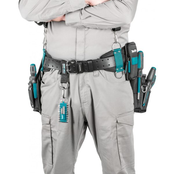 Makita E-15235 - Waist tool belt - Black - Blue - Grey - Leather - Polyester - 2 pockets - Buckle - 170 mm - Image 2