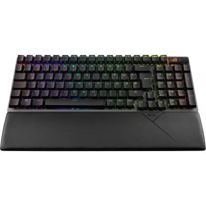 ASUS ROG Strix Scope II 96 Wireless - Wired & Wireless - USB + RF Wireless + Bluetooth - Mechanical - QWERTZ - RGB LED - Black