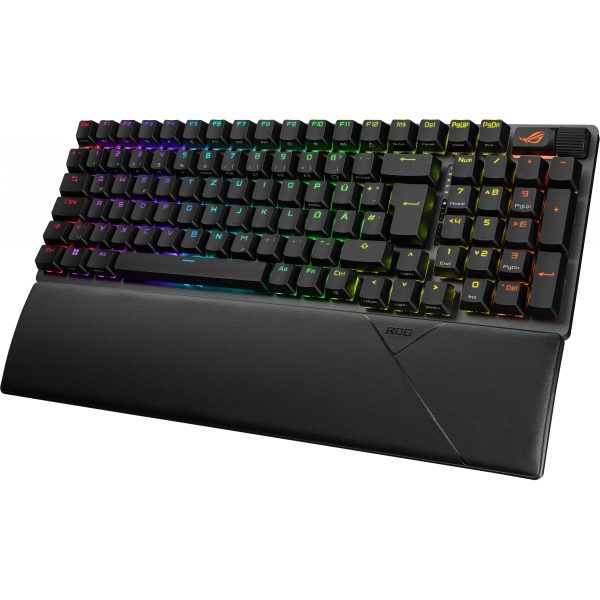 ASUS ROG Strix Scope II 96 Wireless - Wired & Wireless - USB + RF Wireless + Bluetooth - Mechanical - QWERTZ - RGB LED - Black - Image 2