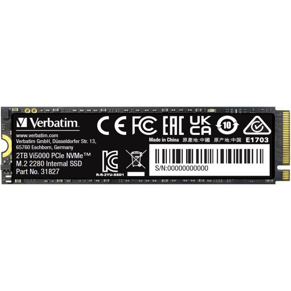 Verbatim Vi5000 M.2 SSD 2TB PCIe4 NVMe 31827 - Image 3