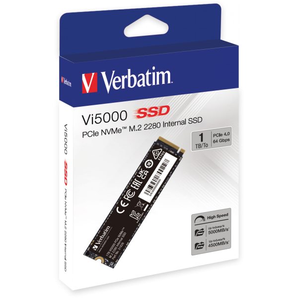 Verbatim Vi5000 M.2 SSD 1TB PCIe4 NVMe 31826 - Image 2