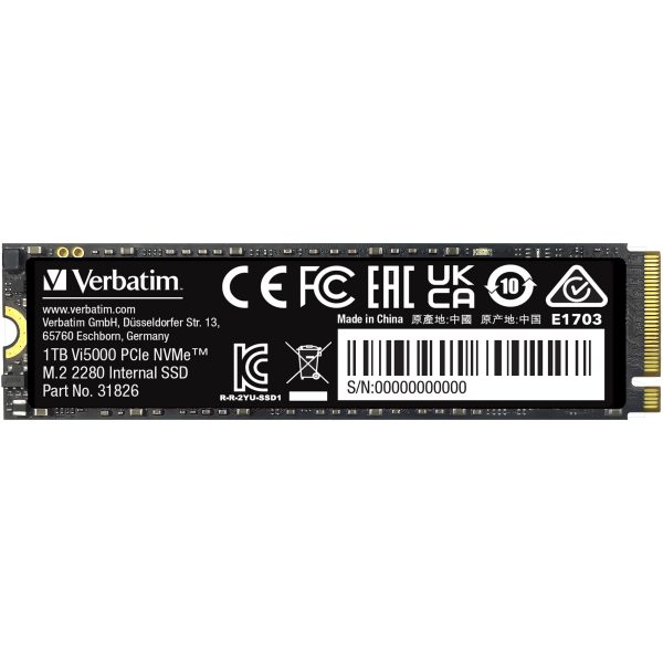Verbatim Vi5000 M.2 SSD 1TB PCIe4 NVMe 31826 - Image 3