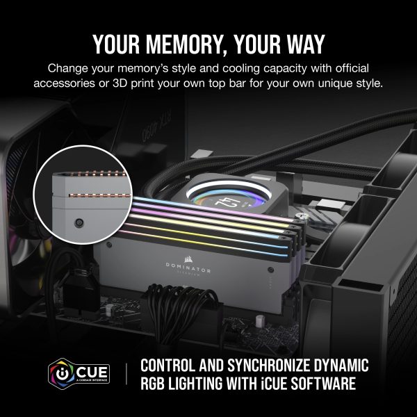 Corsair DDR5-RAM Dominator Titanium 6000 MHz 2x 32 GB - 64 GB - DDR5 - Image 6