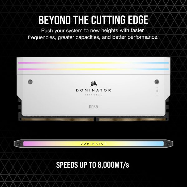 Corsair DOMINATOR TITANIUM RGB DDR5 6600MT/s 32GB 2x16GB White - 32 GB - Image 8
