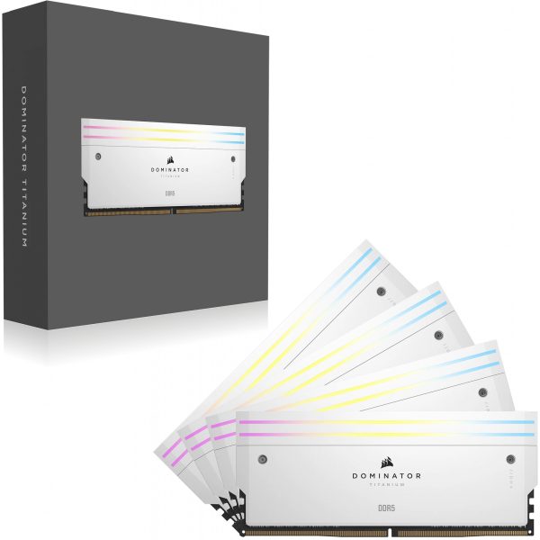 Corsair DOMINATOR TITANIUM RGB DDR5 6000MT/s 64GB 4x16GB White - 64 GB - Image 11