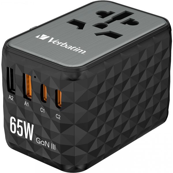 Verbatim GaN III Universal Reise Adapter 65W