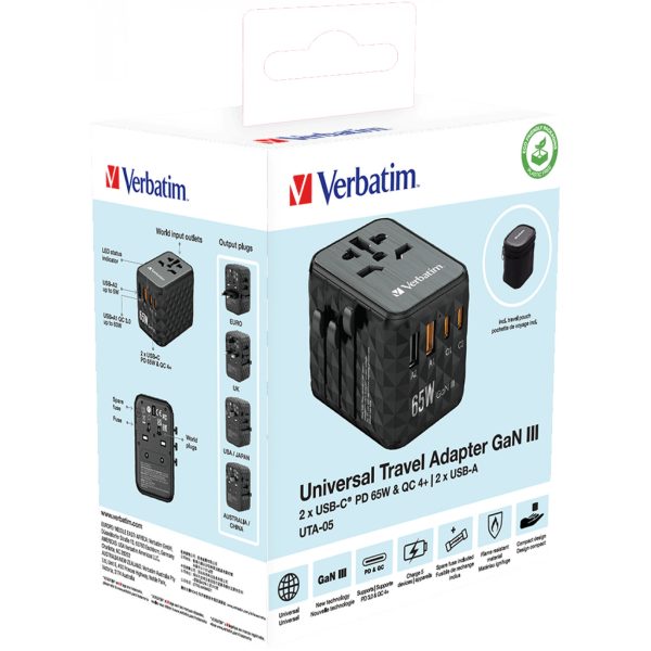 Verbatim GaN III Universal Reise Adapter 65W - Image 12