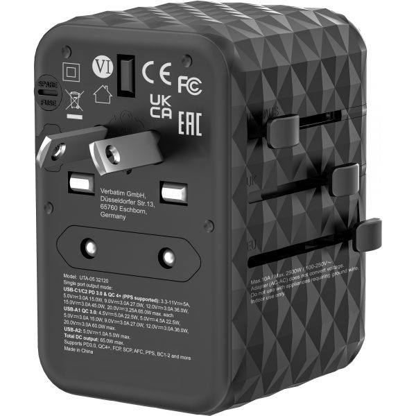 Verbatim GaN III Universal Reise Adapter 65W - Image 2