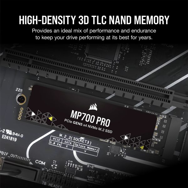 Corsair SSD Corsair MP700 PRO M.2 1TB PCIe 5x4 2280 - Image 2
