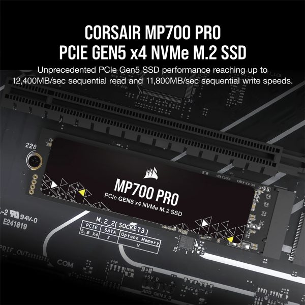 Corsair SSD Corsair MP700 PRO M.2 1TB PCIe 5x4 2280 - Image 4