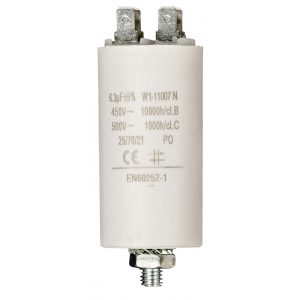 Capacitor 6.3uf / 450 v + Aarde