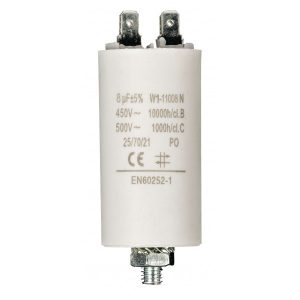 Capacitor 8.0uf / 450 v + Aarde