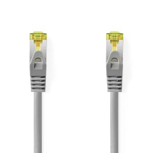 Cat 8.1 Network Cable | S/FTP | RJ45 Male | RJ45 Male | 10.0 m | Round | LSZH | Grey | Label