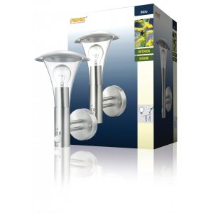 Classical wall light wit movement detector E27 IP44