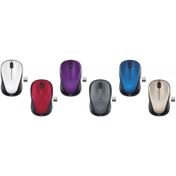 Logitech M235 - Mouse - 1,000 dpi Optical - Silver, Black - Image 3