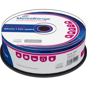 MEDIARANGE MR201 CD-R 700MB 25pc(s) blank CD