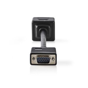 VGA Cable | VGA Male - 2x VGA Female | 0.2 m | Black