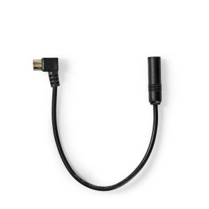 Car Antenna Cable | Coax Male - Car Antenna Female | 0.25 m | Black